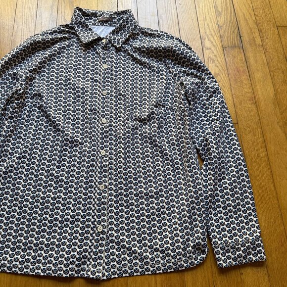 J.McLaughlin Size L Multi Geo Mod Catalina Cloth Long Sleeve Button-Up Shirt - Picture 4 of 16